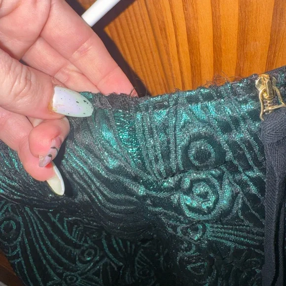 Odeeh Emerald Green Jacquard Top - Picture 5 of 6